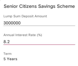Senior Citizen Savings Scheme (SCSS)
